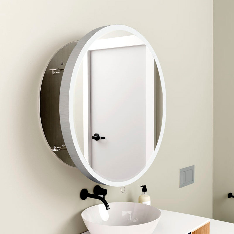 Espejo de baño extensible EXTEND R: Iluminación LED y diseño retráctil