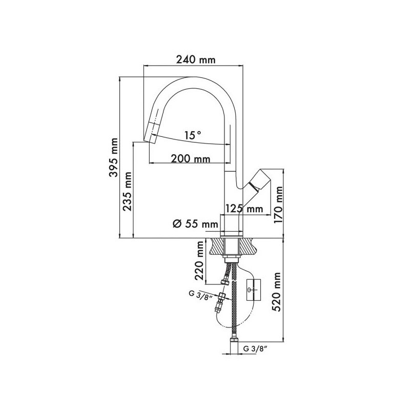 medidas grifo cocina plados parmixext