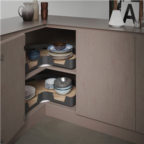 Mueble Bajo para Rincón Ciego de Cocina en Kit Completo