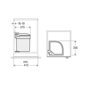 Cubos EUROMULLEX con Apertura Automática