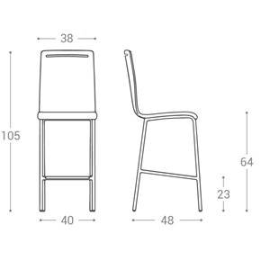 Taburete NERA para Isla de Cocina