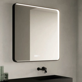 Espejo de Baño TNAGO con Luz Integrada, Cantos redondeados y Marco de Aluminio