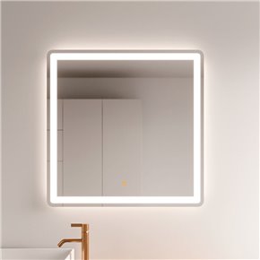 Espejo de Baño ONDRA Retroiluminado y con Luz Frontal
