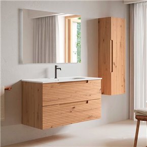 Mueble de Baño costa textura KYOTO de 2 Cajones