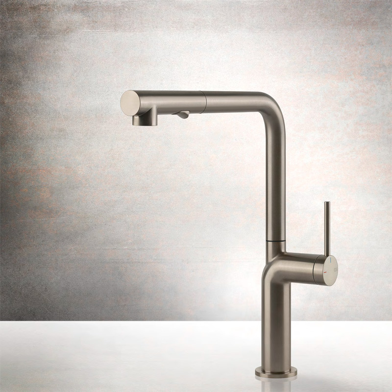 Grifo de Cocina STELO 60309 de GESSI: Diseño Italiano + Caño Extraíble