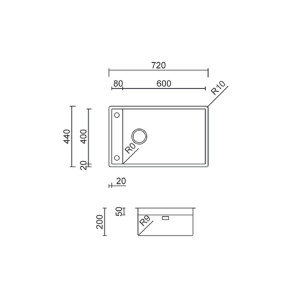 Fregadero de Acero PHANTOM Workstation de Tasca