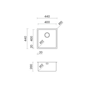 Fregadero PHANTOM BACK LAGOON | Resistencia para Cocina al Aire Libre