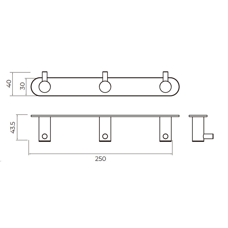 percha triple imex medidas