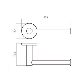 Portarollo ESSENTIAL de MEDIMEX – Acero Inoxidable S.304