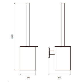 Escobillero ESSENTIAL de MEDIMEX – Acero Inoxidable S.304