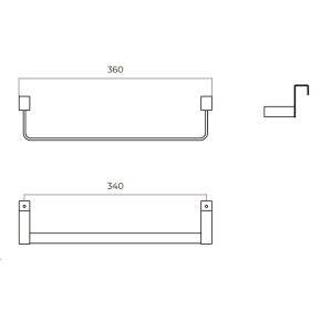 Toallero para Mueble de Baño - MEDIMEX | Acero Inoxidable S.304