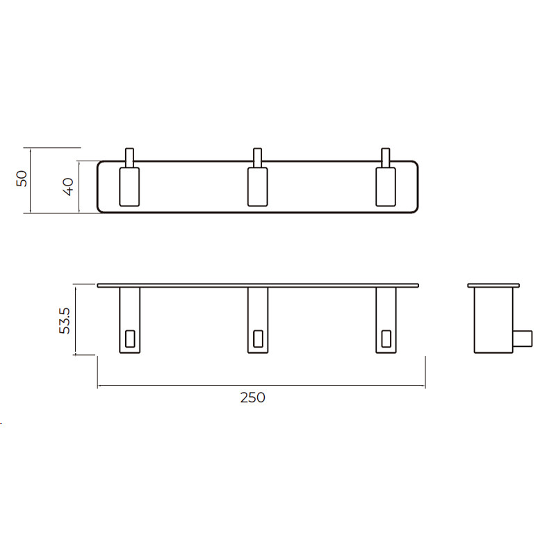 percha triple imex medidas