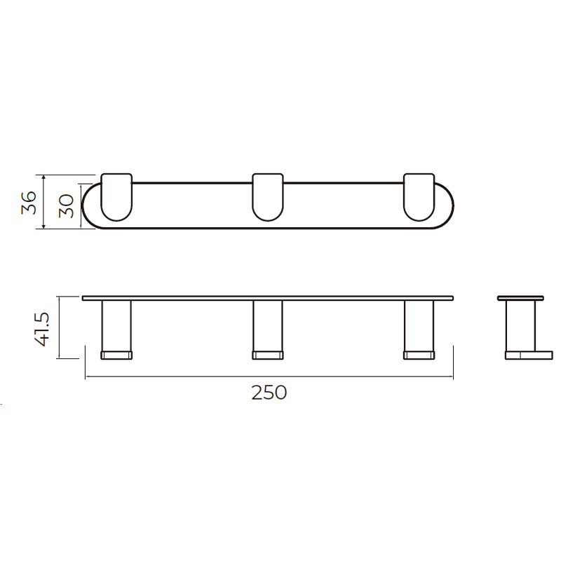 percha triple imex medidas