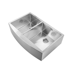 Fregadero de acero inox CIRCON 2 con doble seno