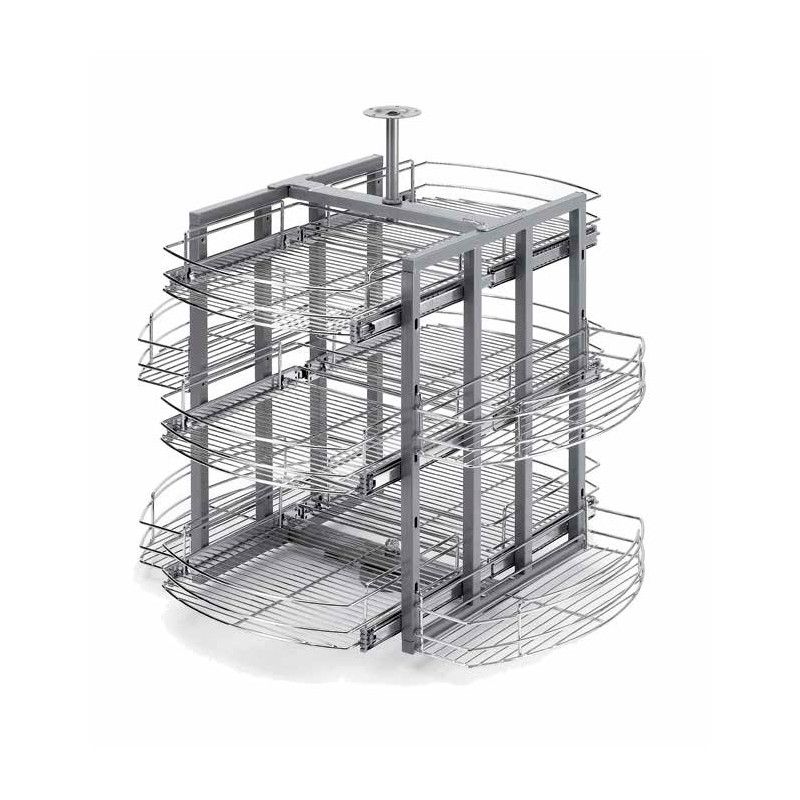 Torno giratorio y extraíble para mueble de esquina de cocina