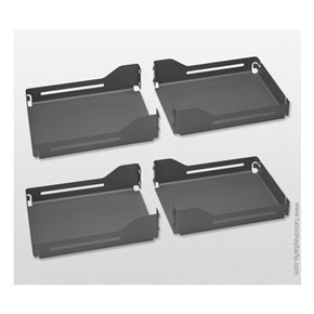 set 4 estantes metalicos para herraje elevable pegasus