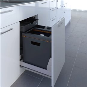 Cubos de basura para mueble bajo fregadero de 600 mm EURO CARGO S - Cucine  Accesorios