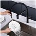 griferia de cocina extensible caño goma PVD black gun metal antracita