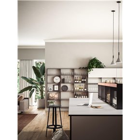 estructura metálica auxiliar estantes mueble cocina