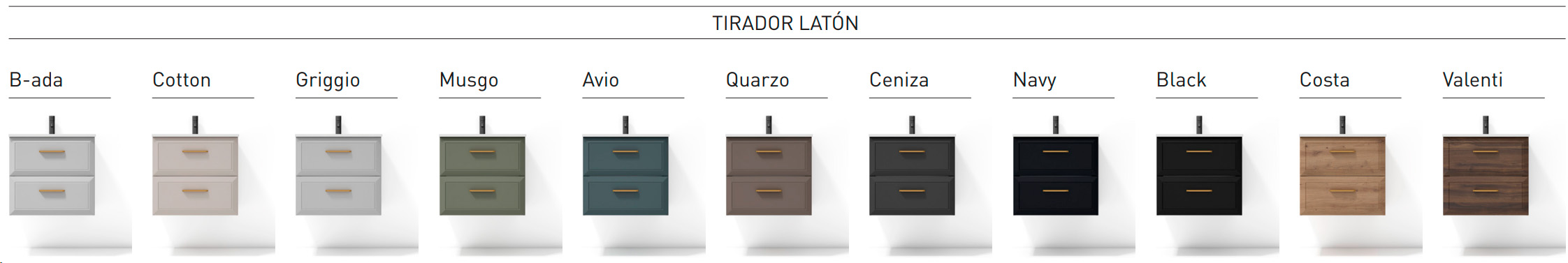 acabados mueble delta tirador oro visobath