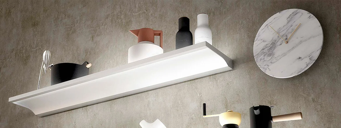 estante con luz LED para cocina TEO SLIM