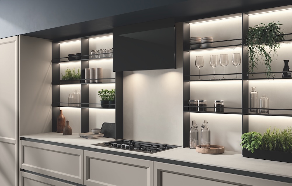 estanteria cocina negra modular lab