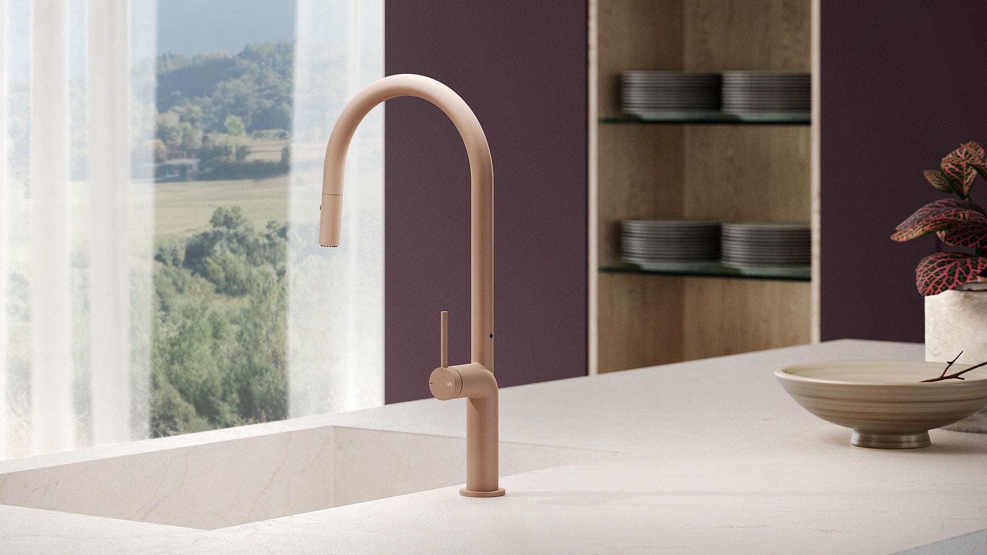 grifo cocina GESSI_Stelo_60303 cano curvo