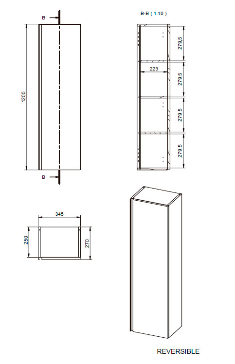 columna auxiliar bano granada visobath baño armario puerta