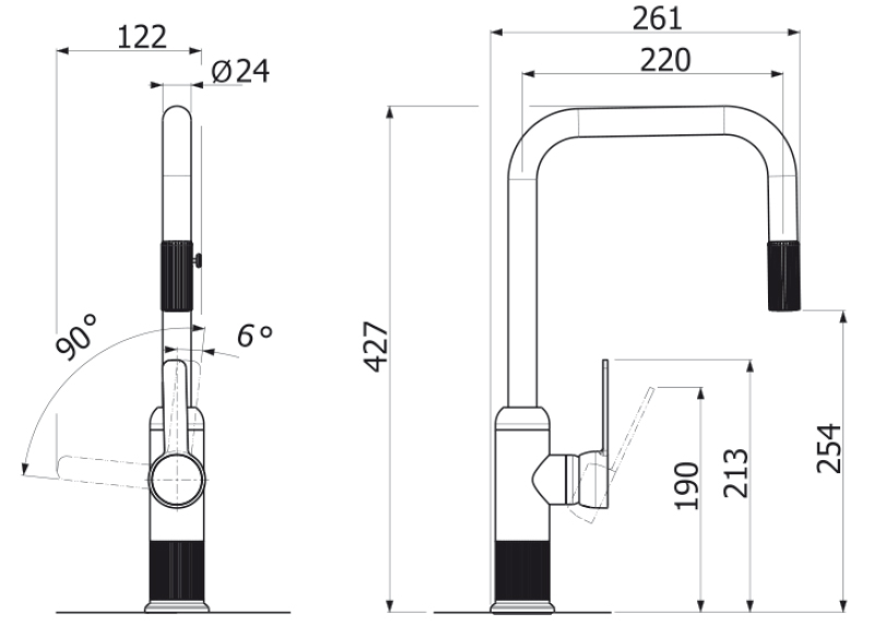 medidas-grifo-de-cocina-lumiere